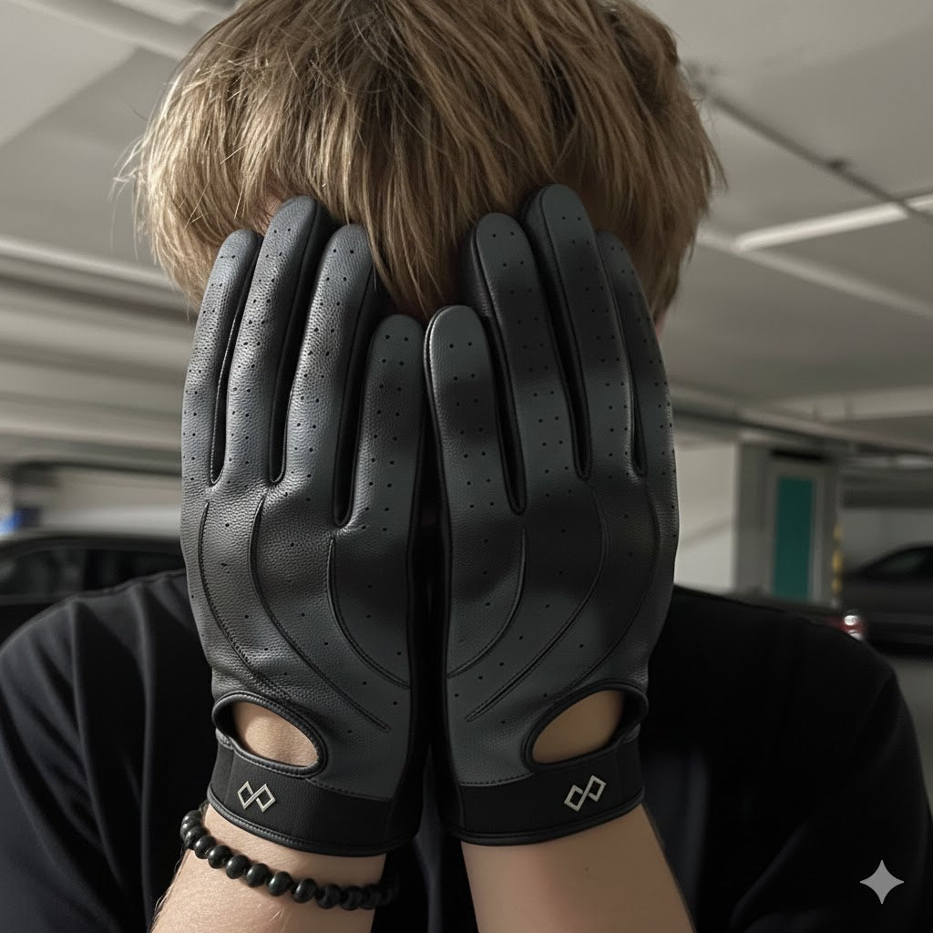 (ETRNO) light gray fadea gloves